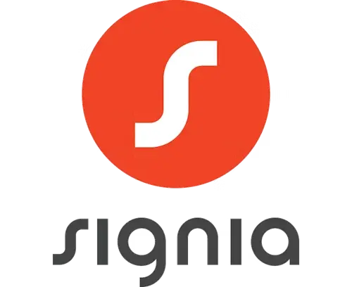 Logo de Signia - Circulo rojo