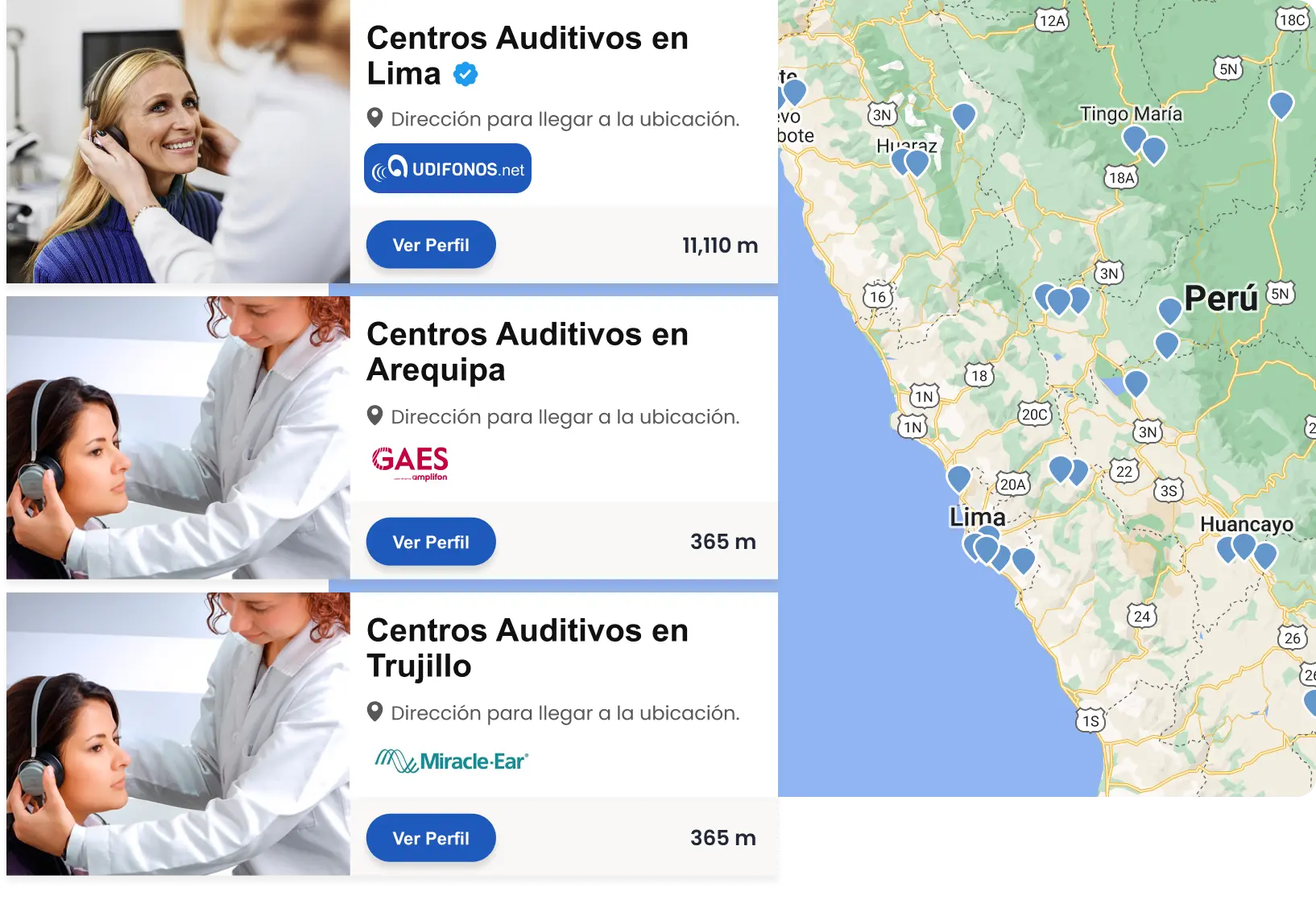Más de 3,000 centros auditivos dispuestos a ayudarte - Perú
